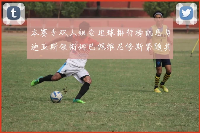 本赛季双人组合进球排行榜凯恩与迪亚斯领衔姆巴佩维尼修斯紧随其后